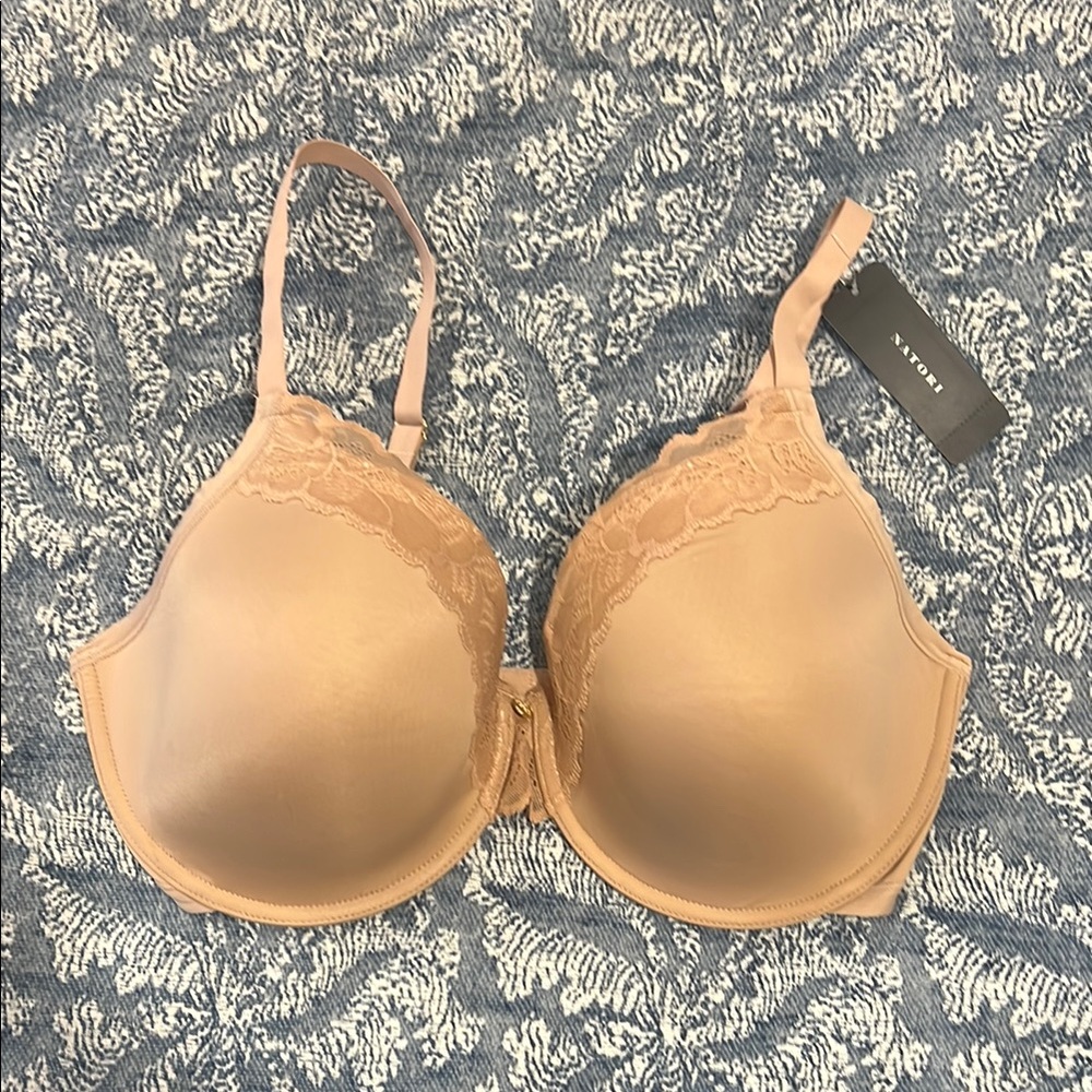 NWT Natori Refined Contour Tan Full-Coverage Bra with Molded Cups #7313219 Matte